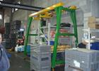 workshop gantry cranes movable under load dual beam